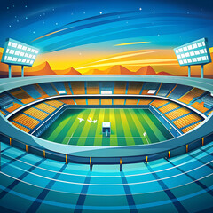 free vector soccer stadium