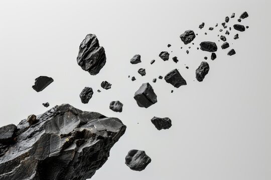 Aerial space rocks carve out