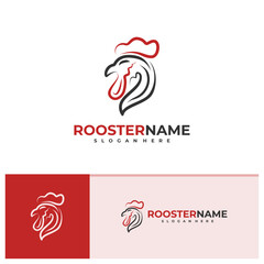 Rooster logo vector template, Creative Rooster head logo design concepts