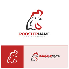 Rooster logo vector template, Creative Rooster head logo design concepts