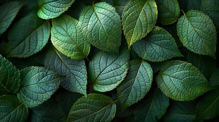 Geometric patterns inspired by the structure of leaves, with veins forming intricate designs against a solid color background.