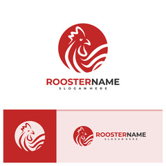 Rooster logo vector template, Creative Rooster head logo design concepts