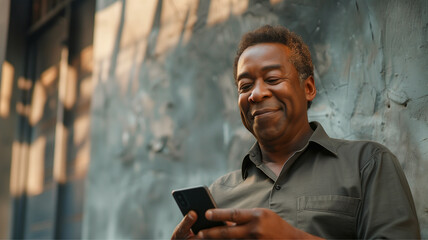 man technology smartphone communication phone mobile mobile phone using texting internet business young message holding connection black typing chatting online