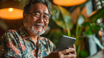 man technology smartphone communication phone mobile mobile phone using texting internet business young message holding connection asian typing chatting online