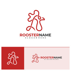 Rooster logo vector template, Creative Rooster head logo design concepts