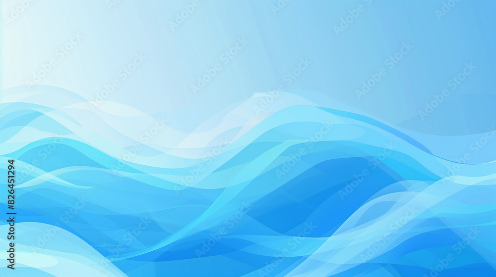 Aufkleber blue background with simple shapes and gradient background