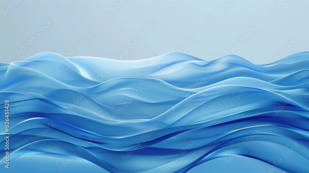 Aufkleber blue background with simple shapes and gradient background