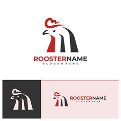 Rooster logo vector template, Creative Rooster head logo design concepts