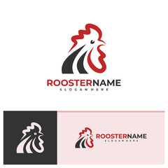 Rooster logo vector template, Creative Rooster head logo design concepts