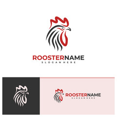 Rooster logo vector template, Creative Rooster head logo design concepts