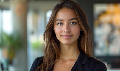 Obraz premium portrait of an attractive young businesswoman standing in her office