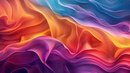 Fototapeta premium Abstract Gradients Digital: A digital illustration showcasing abstract gradients