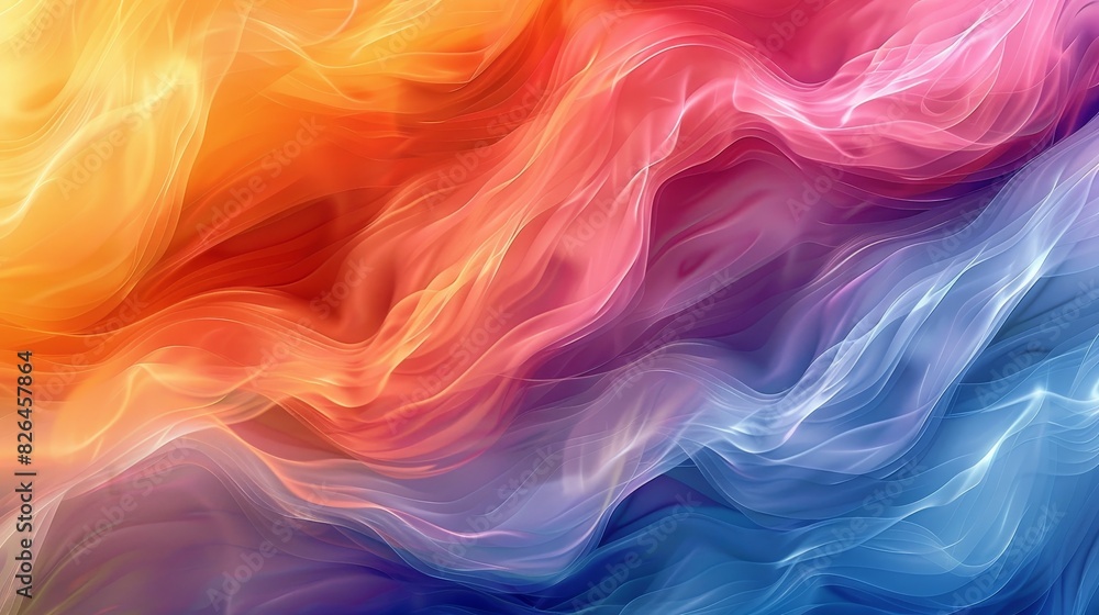 Poster color gradients visual impact: an illustration with color gradients that create a visual impact