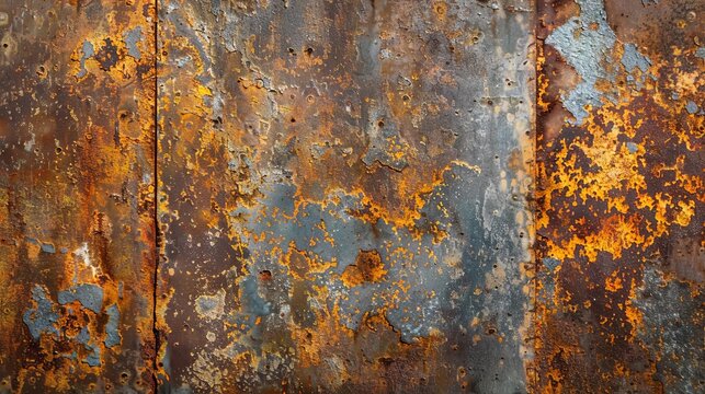 rusted iron surface with oxidation and damage worn metal texture background abstract photography
