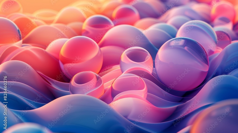 Poster gradient patterns artistic expression: an illustration showcasing an artistic expression created wit