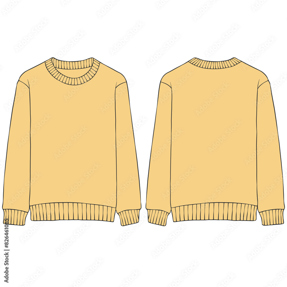 Poster khaki sweatshirt mockup illustration