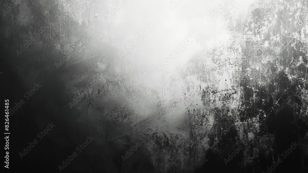 Poster sleek black and white gradient background with smooth grunge texture versatile design resource