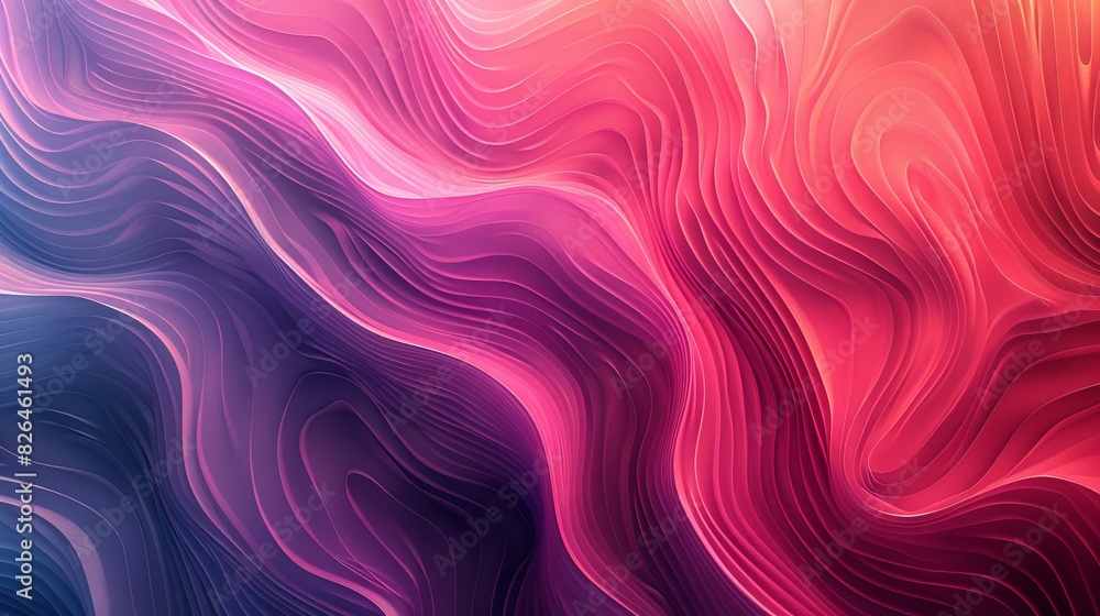 Poster gradient patterns visual harmony: an illustration demonstrating visual harmony created with gradient