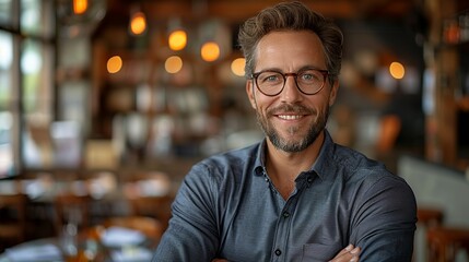 A businessman giving a presentation with confidence, illustrating effective communication skills in financial leadership.