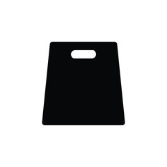 shopping bag icon, simple vector design.