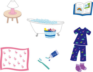 Kid Bedtime Illustrations