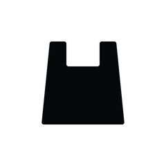 shopping bag icon, simple vector design.