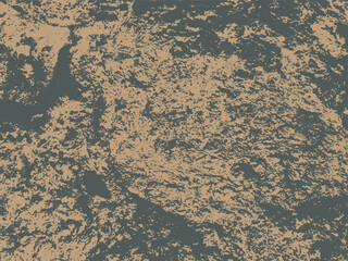 Gray-brown bicolor grunge shabby stone rock surface texture. Abstract natural weathered vector pattern with erosions and scratches