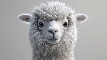 Obraz premium 3D image of a standing squirrel on a white background