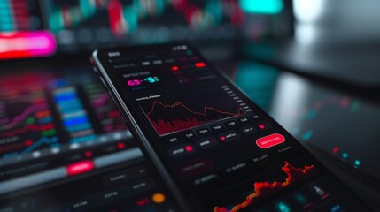 Obraz premium A cell phone is placed on top of a wooden table.