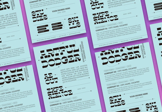 Resume with Geometric Accents