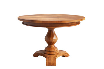Wooden Table isolated on transparent background. Cut out