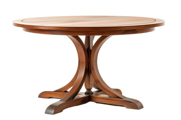 Wooden Table isolated on transparent background. Cut out