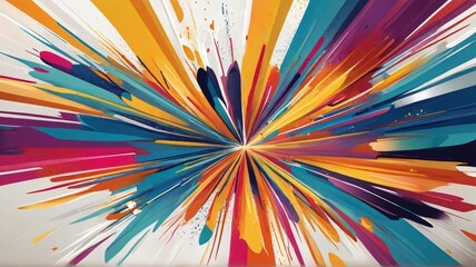 abstract background with colorful stars Generative Ai.