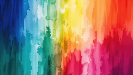 Abstract Rainbow Painting