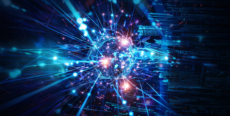 A interconnected quantum networks enabling secure and instantaneous communication between quantum computers and devices worldwide 