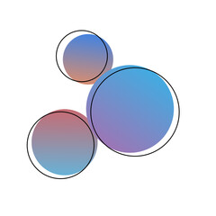 Colored abstract shapes