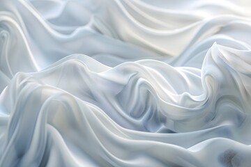 Obraz premium Elegant White Satin Fabric Texture Background
