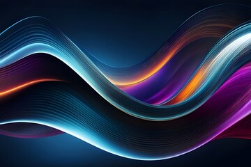 abstract glowing waves background, backgrounds 