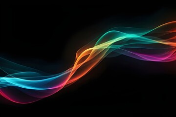 abstract neon wave background, backgrounds 