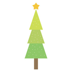 Cute Childish Christmast Tree Clipart, Christmas Tree Doodle