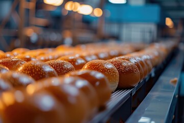 Industrial bakery bread production process