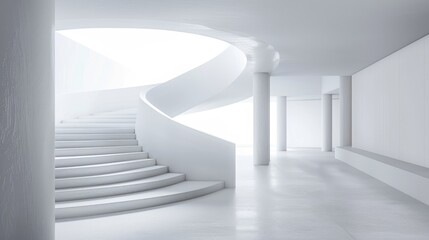 white surfaces and graceful curves, offering a timeless and elegant aesthetic for contemporary design.