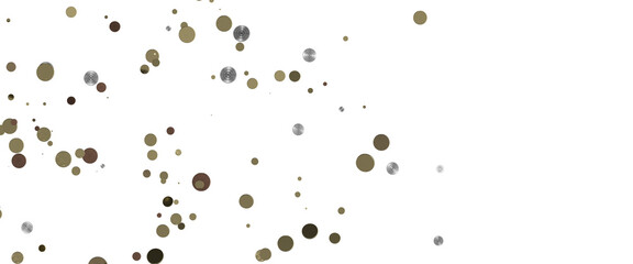 Shower of Elegance: Breathtaking 3D Illustration of Luxurious gold Confetti