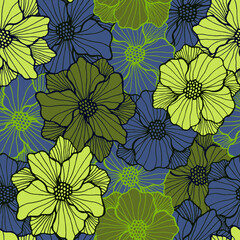 Trendy anemone bloom periodic sample. Organic floral background. Anemone flower with