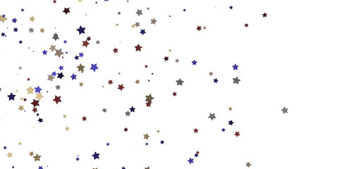 Festive Celestial Cascade: Mesmerizing 3D Illustration of Descending Christmas Stars