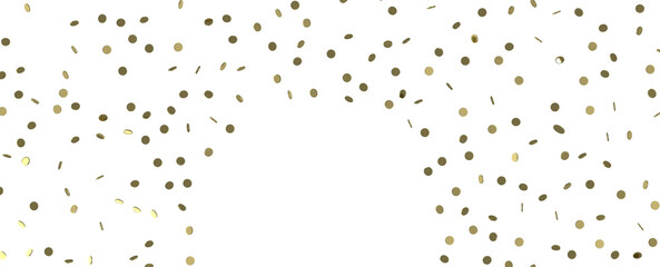 Golden Celebration: Captivating 3D Illustration of Shimmering Gold Confetti