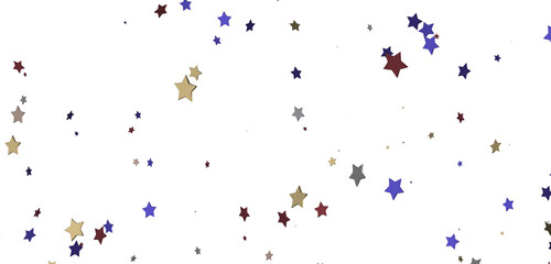 Festive Celestial Cascade: Mesmerizing 3D Illustration of Descending Christmas Stars