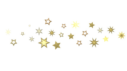 Cosmic Christmas Showers: Dynamic 3D Illustration of Descending Celestial Showers for the Holidays