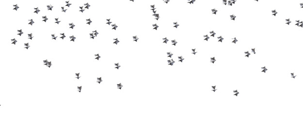 A Shower of Celestial Beauty: 3D Gold Stars Rain Illustration Bedazzles