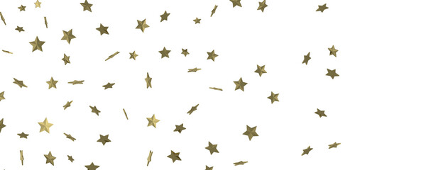 Heavenly Showers: 3D Gold Stars Rain Illustration Transcends Imagination